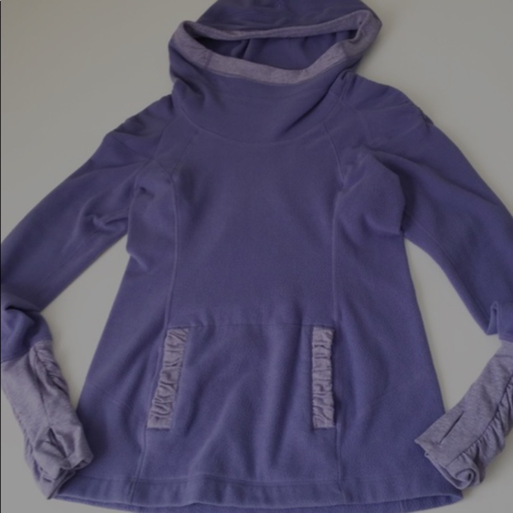 Purple Lululemon Apres Run Fleece Pullover